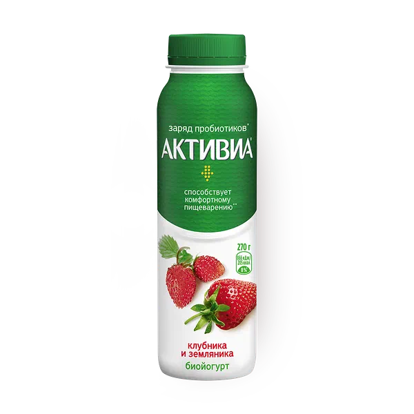 Йогурт питьевой Activia клубника-земляника