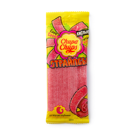 Мармелад жевательный Страйпсы Chupa Chups кислые