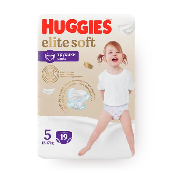 Подгузники-трусики Huggies Elit Soft 5