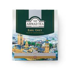 Чай чёрный Earl Grey Ahmad Tea с ароматом бергамота в пакетиках, 100 шт ...