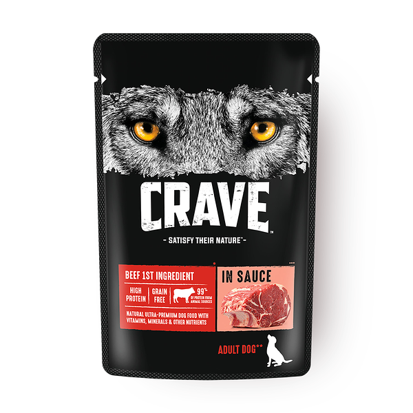 Влажный корм собак Crave говядина в соусе