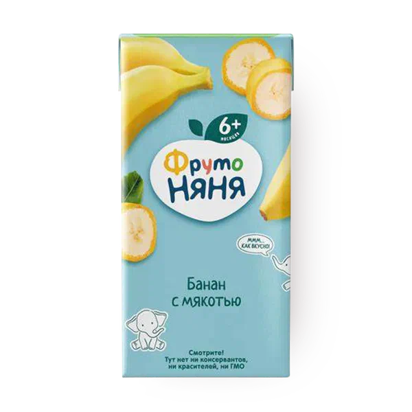 Нектар «ФрутоНяня» банан с мякотью с 6 месяцев