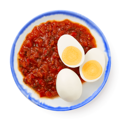 Шакшука с варёным куриным яйцом «Шук»