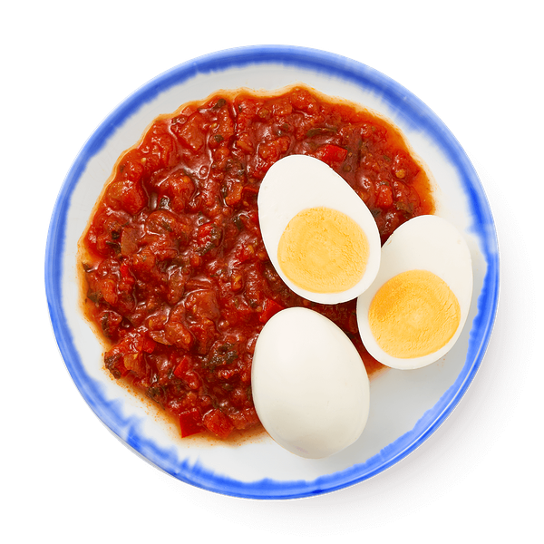 Шакшука с варёным куриным яйцом «Шук»
