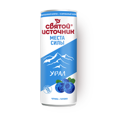 Напиток Места силы Урал «Святой источник» черника-голубика газированный ...