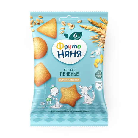 Печенье растворимое «Фрутоняня» мультизлаковое