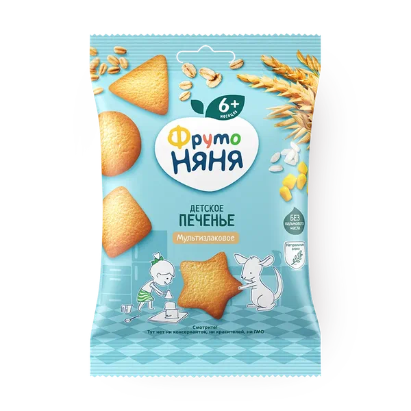 Печенье растворимое «Фрутоняня» мультизлаковое