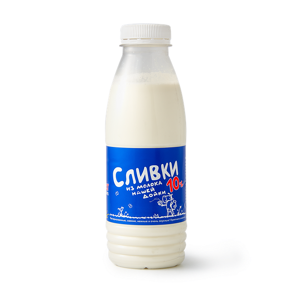 Сливки 10% «Из молока нашей дойки» пастеризованные
