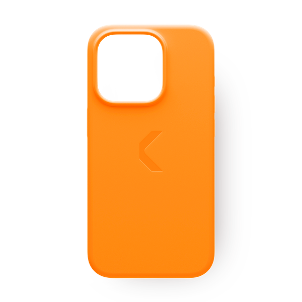 Чехол силиконовый для iPhone 15 Pro Commo Shield Case с поддержкой беспроводной зарядки Orange