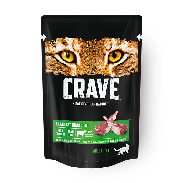Влажный корм для кошек Crave ягнёнок