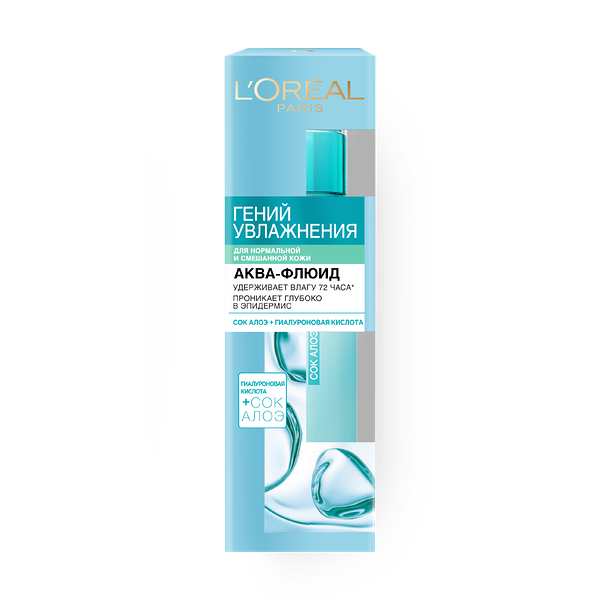 Крем L'Oreal Skincare для нормальной и смешанной кожи с экстрактом Алоэ и гиалуроновой кислотой