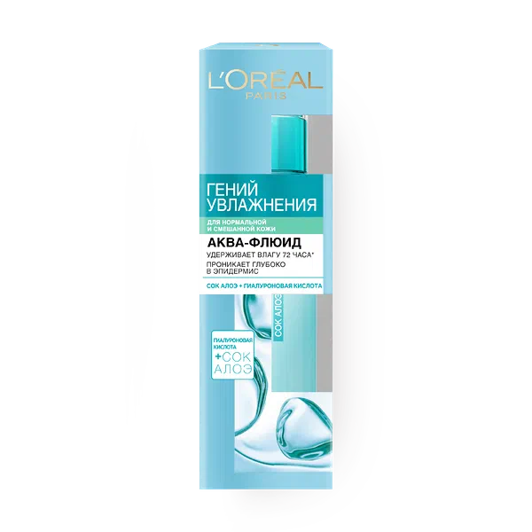 Крем L'Oreal Skincare для нормальной и смешанной кожи с экстрактом Алоэ и гиалуроновой кислотой