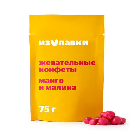 Конфеты жевательные «Из Лавки» манго-малина в шоколадной глазури