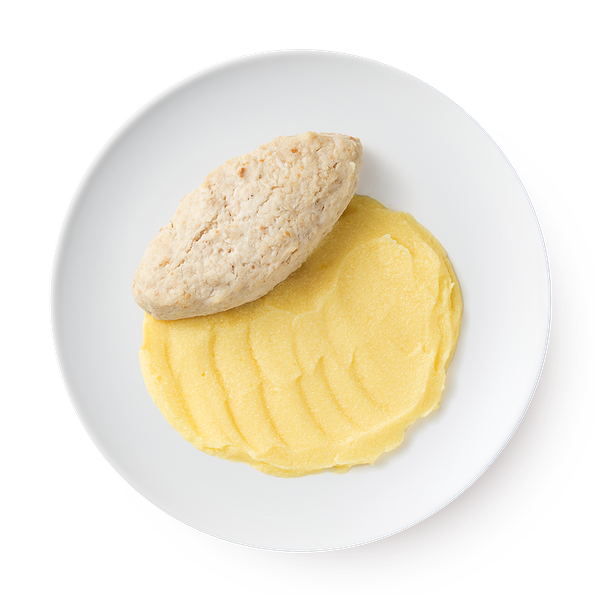 Котлета куриная на пару с картофельным пюре Mazzali