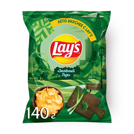 Чипсы Lay's Молодой зелёный лук