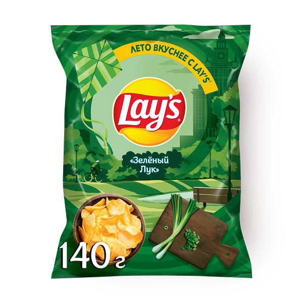 Чипсы Lay's Молодой зелёный лук