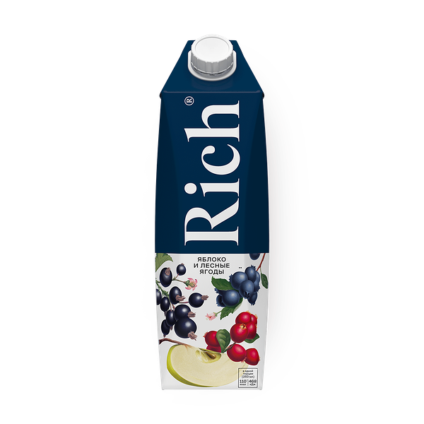 Сок Rich Нектар яблоко и лесные ягоды