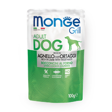 Корм для собак Ягнёнок с овоща­ми Monge Grill