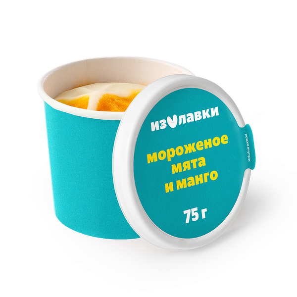 Мороженое молочное «Из Лавки» манго-мята