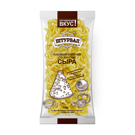 Колечки луковые «Штурвал» со вкусом Сыра