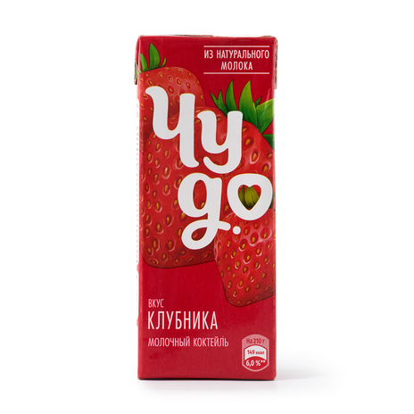 Коктейль молочный «Чудо» клубника