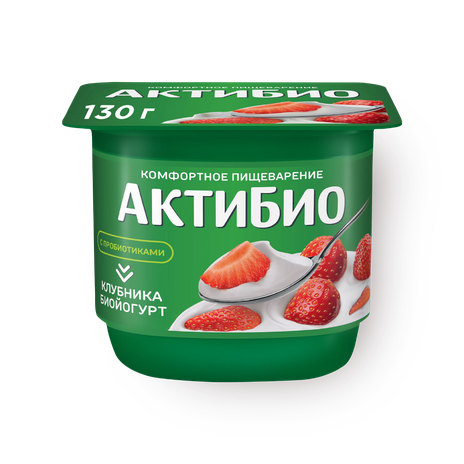 Биойогурт «АктиБио» клубника 2,9%