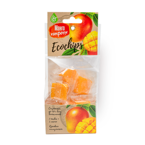 Манго сушёное Biorganic кубики