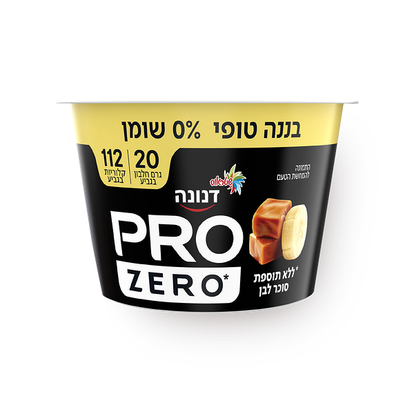 Danone Pro banana toffee 0% white sugar