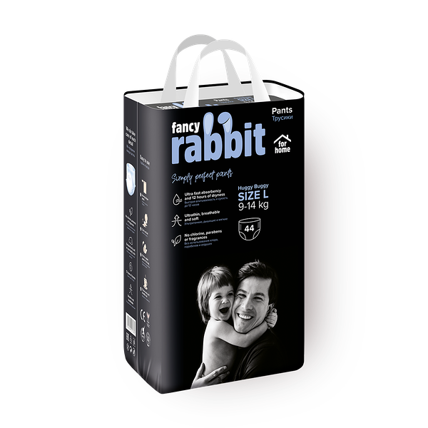 Трусики-подгузники Fancy Rabbit for home 9-14 кг L
