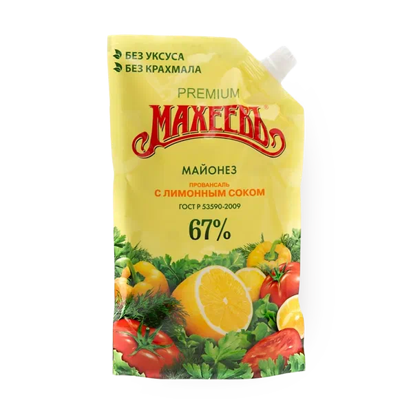 Майонез провансаль «Махеевъ» с лимонным соком 67%