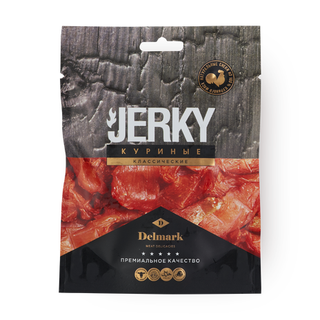 Снэки куриные Jerky Delmark классические