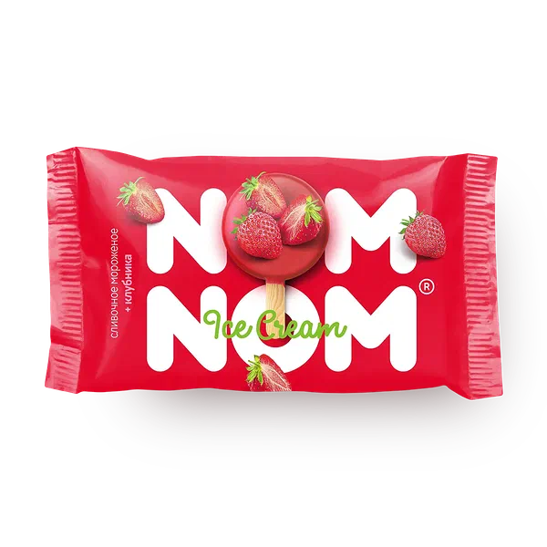 Мороженое «Айс» Nom-Nom клубника