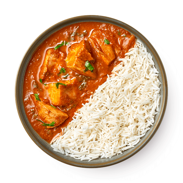 Курица в соусе карри с рисом басмати Чикен Карри Chindi Kitchen