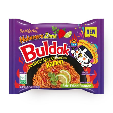 Лапша быстрого приготовления Samyang рамэн со вкусом острой курицы Хабанеро с лаймом