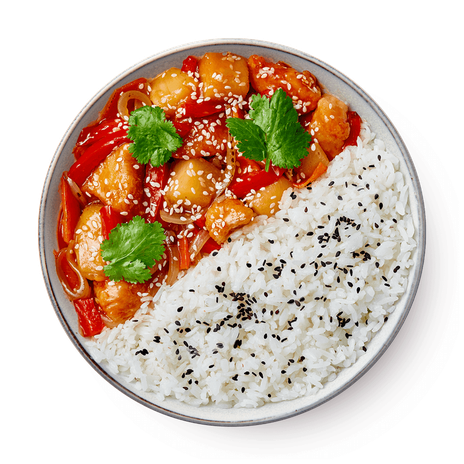 Паровой рис с курицей Ком Га Lao Lee
