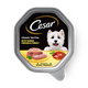 Canned dog Cesar with chicken, veg & parsley
