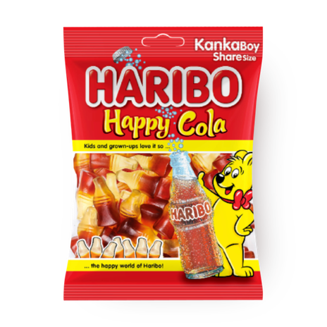 Мармелад жевательный Happy Cola Haribo, 80 г — купить с доставкой из ...
