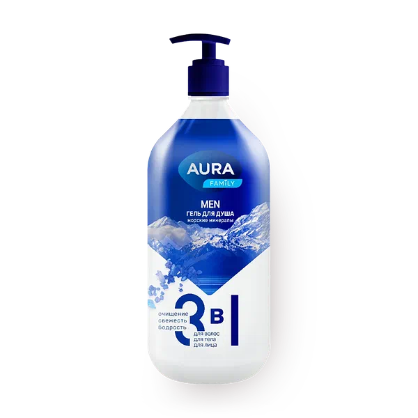 Гель для душа Aura Men 3 в1