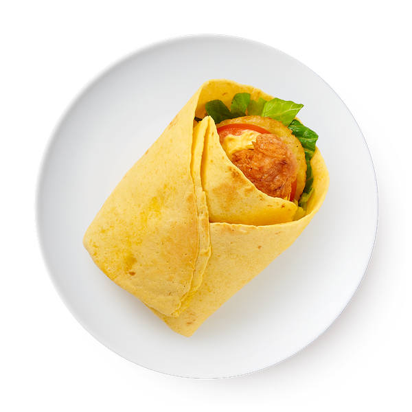 Тортилья с курицей и картофельным хашбрауном с сырным соусом Gastro Kitchen