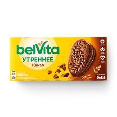 Печенье Утреннее Belvita с какао, 225 г — купить с доставкой из Яндекс ...