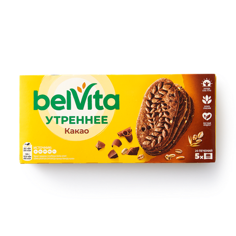 Печенье Утреннее Belvita с какао