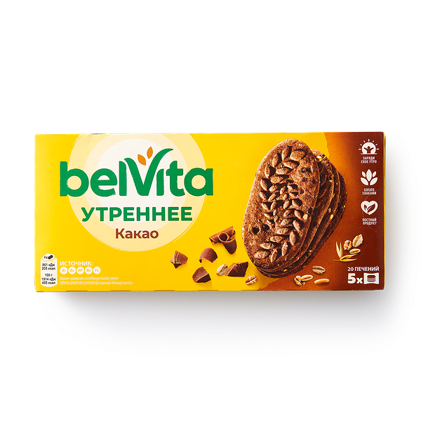 Печенье Утрен­нее Belvita с какао