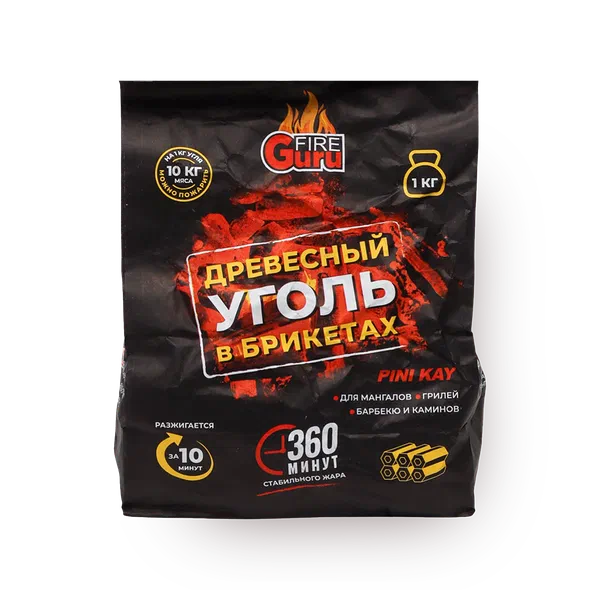 Древесно-угольный брикет Fire Guru