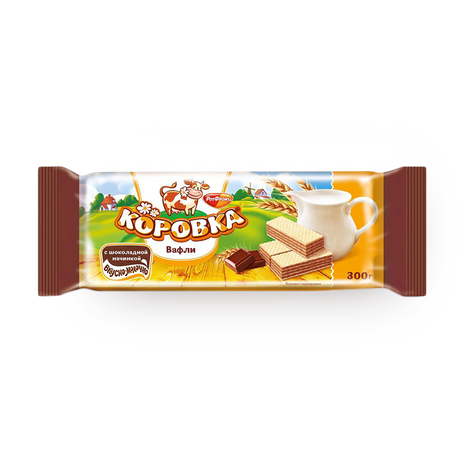 Вафли «Коровка» с шоколадной начинкой
