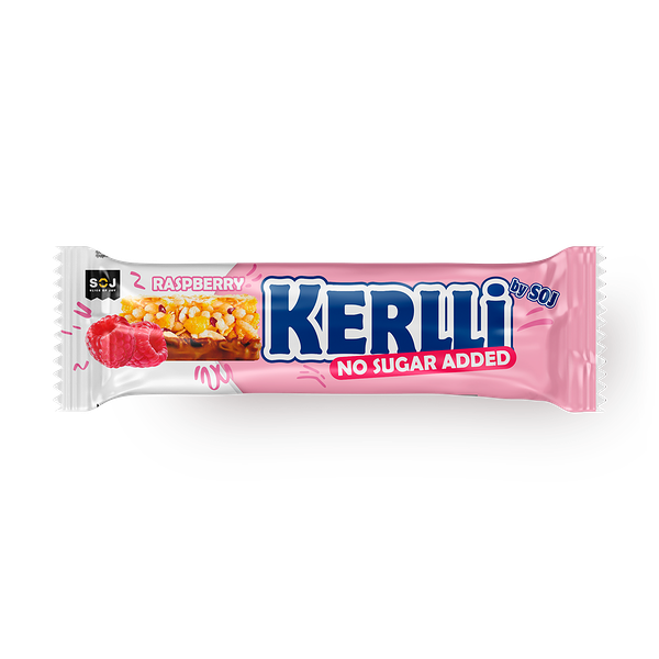 Батончик злаковый Kerlli Soj с малиной без добавления сахара