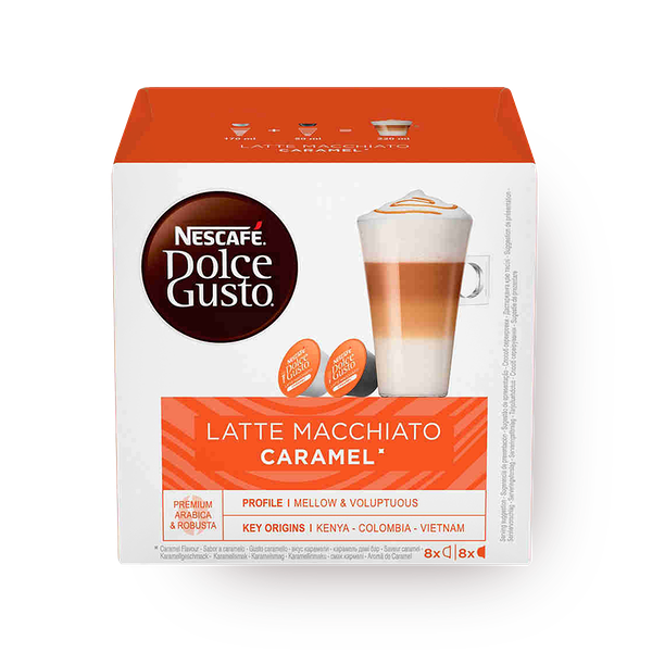 Кофе в капсулах Latte Macchiato Caramel Nescafe для Dolce Gusto