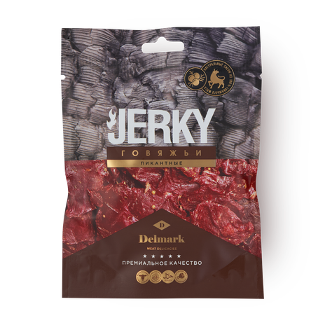 Снэки говяжьи Jerky Delmark пикантные