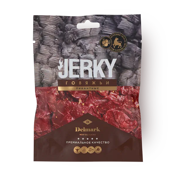Снэки говяжьи Jerky Delmark пикантные