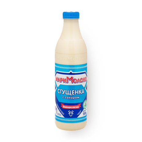 Молоко сгущённое с сахаром «Мари молоко»