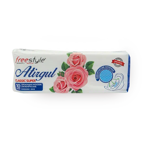 Прокладки женские гигиенические Free Style Atirgul Classic Super №10
